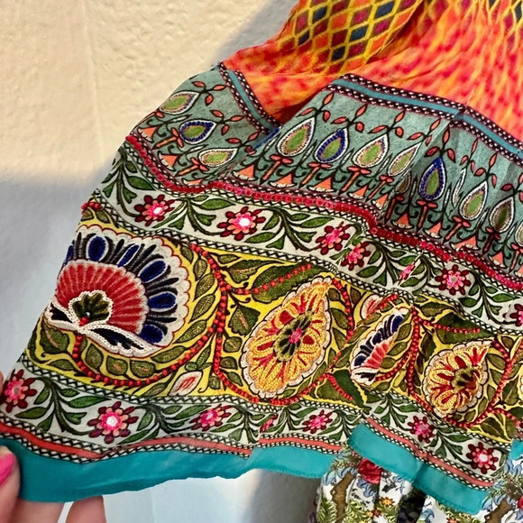 Zavora Beaded Maxi Dress
Tanvi Kedia Anthropologie sz Small beaded Silk Maxi - Picture 6 of 12